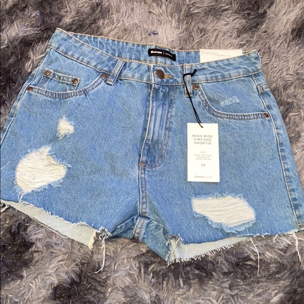 NWT high rise Vintage shortie jeans shorts